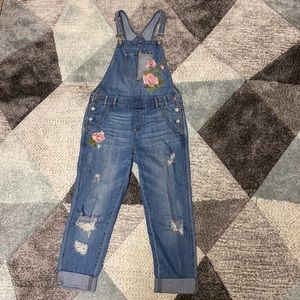 American Rag Floral Overalls